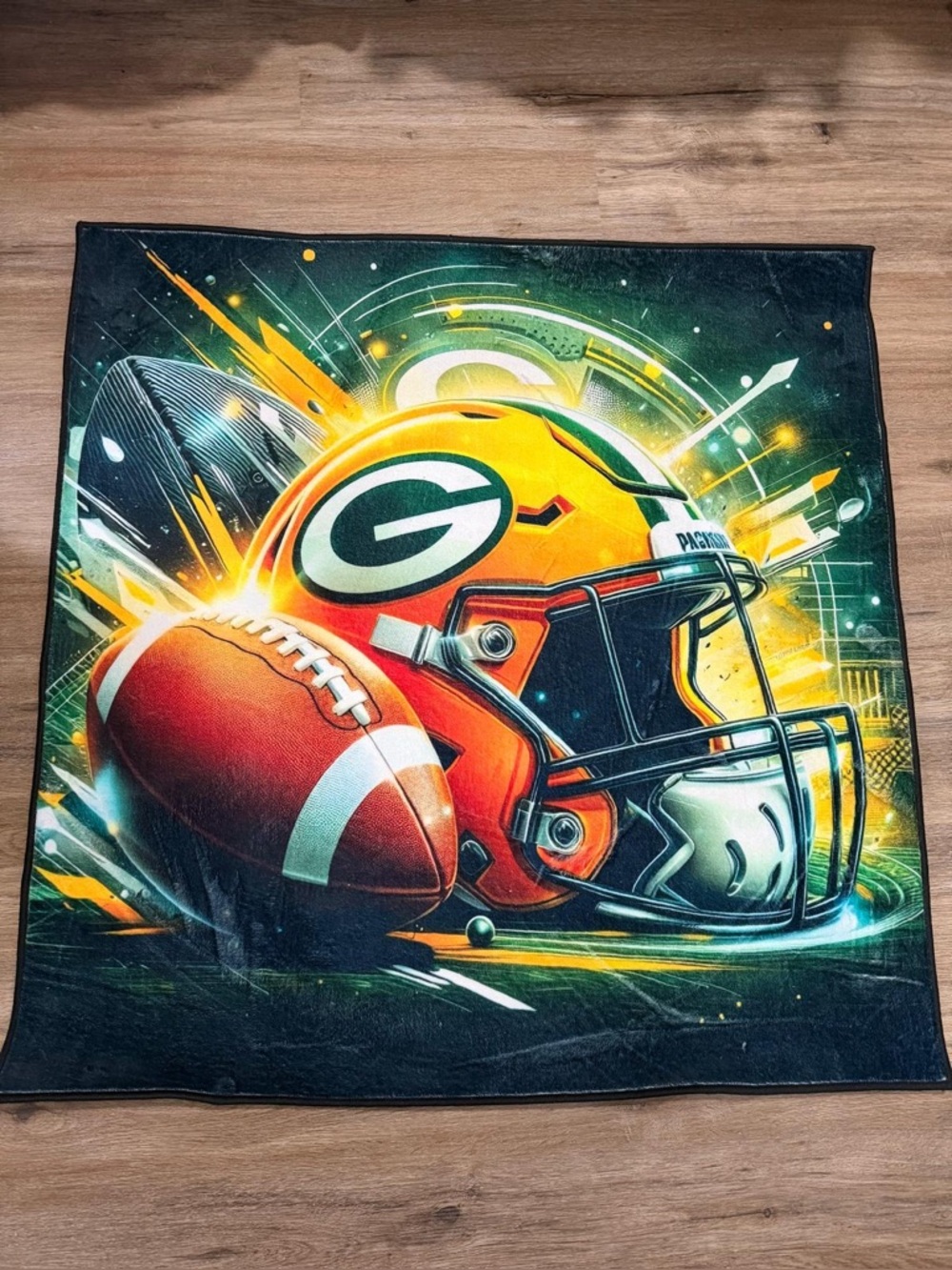 Green Bay Packers NFL Team Area Rug 40x40 Ft New
